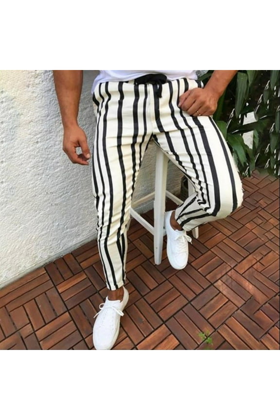 Men's Pants Track Pants For Men Men's Casual Line Long Pant Sport Straight Hip Hop Slim Fit Trousers Jeans Pants Men On Clearance