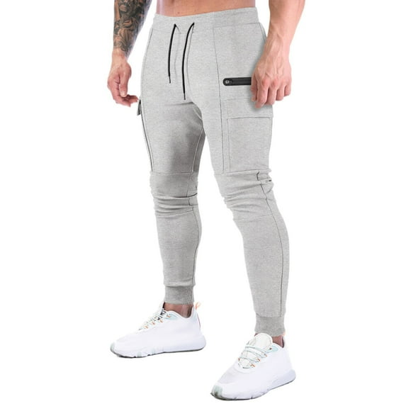 Njoeus Men's Slim Joggers Gym Workout Pants, Sport Training Tapered Sweatpants for Men, Men Casual Running Athletic Sweat Pants with Pockets XS-XXL