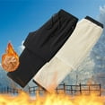 thumbnail image 1 of Njoeus Men's Soft Comfy Thick Sherpas Jogger Pants Athletic Sweatpants for Men Big & Tall Winter Warm Fleece Pants Lounge Pants Trousers Black 4X-Large, 1 of 9