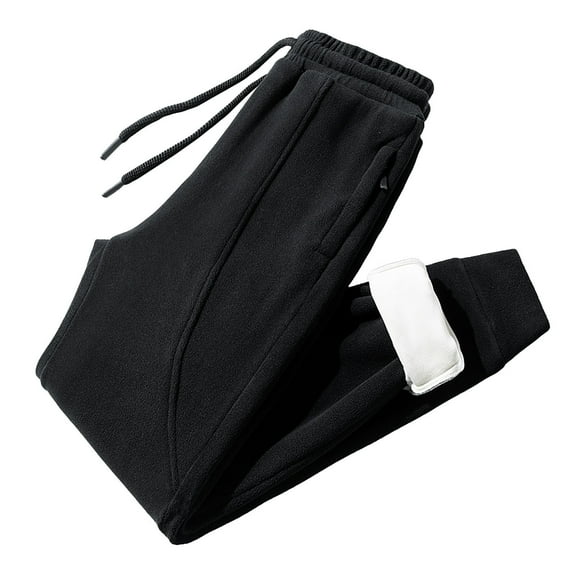 Njoeus Men's Soft Warm Sherpas Jogger Pants Athletic Sweatpants for Men Big & Tall Winter Warm Fleece Pants Pajama Lounge Pants Trousers L-6XL