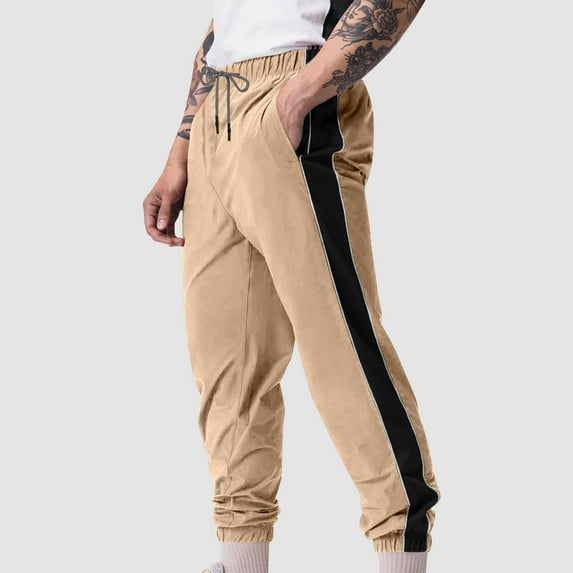 Njoeus Men's Tapered Sweatpants Elastic Waist Sport Track Athletic Pants for Men Casual Lightweight Jogger Pants for Running, Exercise, Workout S-XXL