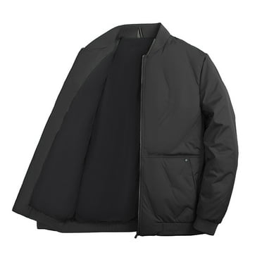 Njoeus Men's Warm Thicken Bomber Jacket Full Zip Windproof Winter Warm Padded Coat Outwear M-6XL （Available in Big & Tall)
