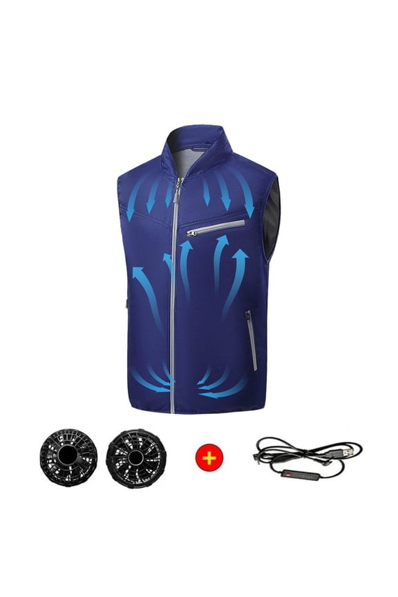 Men’s and Women’s Outdoor Cool Jacket with Fan Stay Cool and Comfortable 4XL From Sweaty Heat to Refreshing Breeze One Fan Jacket Cools You on Hot Days