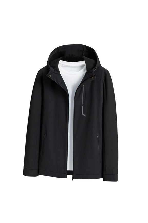 Men's Women's Warm Fleeces Lined Hooded Jacket Soft Shells Hoodies Waterproof Jackets Coat Pockets Lightweight Windproof Spring Fall Coat M-5XL (Available in Plus Size)