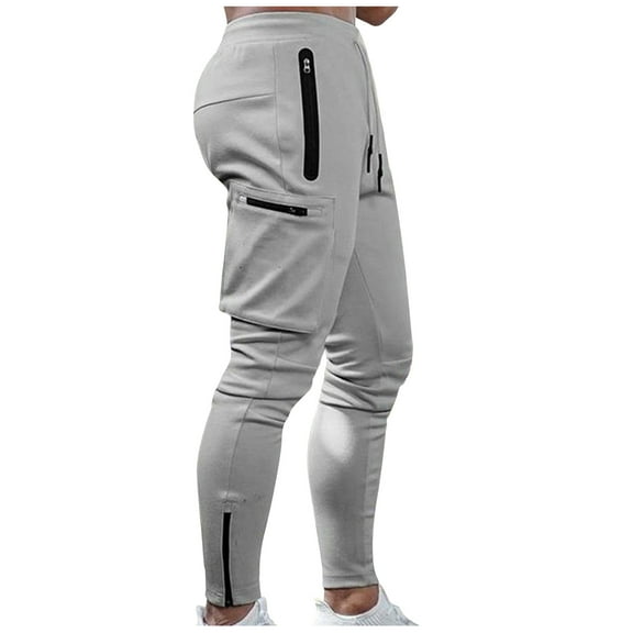Njoeus Mens Casual Gym Jogger Pants,Men's Sweatpants Slim Fitted Workout Athletic Pants Tapered Sweat Pants with Multi Pocket M-3XL