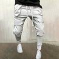 thumbnail image 1 of Njoeus Mens Casual Joggers Pants - Men's Cotton Drawstring Cargo Pants Hiking Outdoor Slim Track Jogging Sweatpants Pants M-3XL, 1 of 9