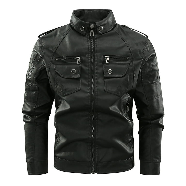 Mens 4xl leather jacket clearance