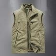 thumbnail image 1 of Njoeus Mens Full-Zip Polars Fleeces Vests, Men's Warm Vests Outerwear Lightweight Sleeveless Jacket for Men M-5XL(Available in Big & Tall), 1 of 1