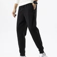 thumbnail image 1 of Njoeus Mens Khaki Pants Khaki Pants Mens Men'S Casual Sweatpants Running Training Outdoor Pants Straight Thin Breathable Drawstring Legs Mens Sweatpants On Clearances, 1 of 8