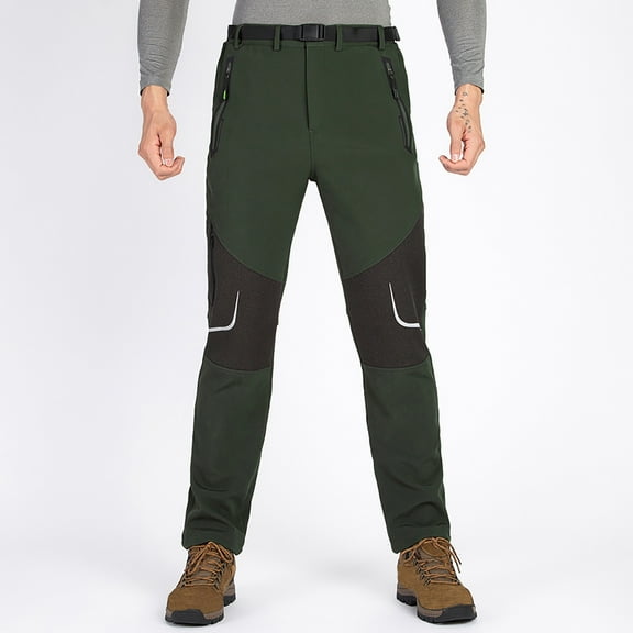Njoeus Mens Pants Mens Cargo Pants Men'S Pants Outdoor Reflective Stripe Punch Pants Padded Thickened Windproof Waterproofs Quick Dry Mountaineering Pants S-4Xl(Big &Tall Size) Pants For Men On Cleara