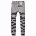 thumbnail image 1 of Njoeus Mens Plaid Stretch Dress Pants Slim Fitting Skinny Office Work Pants Cotton Tapered Men Big & Tall Casual Business Dress Pants L-5XL, 1 of 6