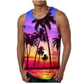 thumbnail image 1 of Njoeus Mens Shirts, Mens Tank Tops Palm Tree Graphic Tees Shirt Sleeveless Tropical Print Summer Beach Shirts for Men Sports Gym Workout T-Shirt S-4XL （Available in Big & Tall), 1 of 4