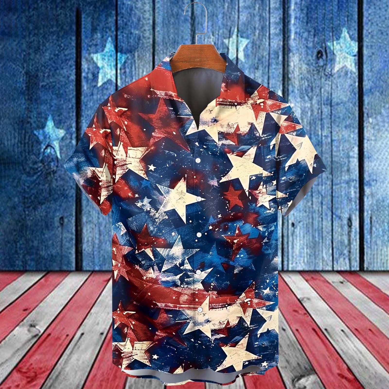 Women's USA Flag Graphic Distressed Crop Top | Casual Loose Fit Short Sleeve Tee | Soft Cotton Blend