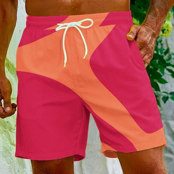 Njoeus Mens Swim Trunks Color Block Bathing Suits Board Shorts for Men Swim Shorts Swimsuits Swimming Trunks Summer Casual Beach Shorts Swimwear S-5XL (Available in Big & Tall)