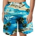 thumbnail image 1 of Njoeus Mens Swim Trunks Men Big & Tall Tropical Print Swim Board Shorts with Elastic Waist Mens Funny Hawaiian Beach Shorts Swimsuit Bathing Suits S-6XL, 1 of 4