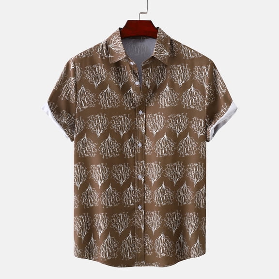 Njoeus Mens T-Shirts Mens Hawaiian Shirts Casual Floral Shirts Short Sleeve Button Downs Beach Tropical Shirts(Big & Tall Size)