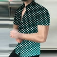 thumbnail image 1 of Njoeus Mens Undershirts Short Sleeve Tops Men's Fashion Graphic Tees Tops Summer Regular Fits Button Up T-Shirt Casual Short Sleeve Beach Shirt for Men Big & Tall Dress Shirts M-5Xl Summer Tops for Te, 1 of 5