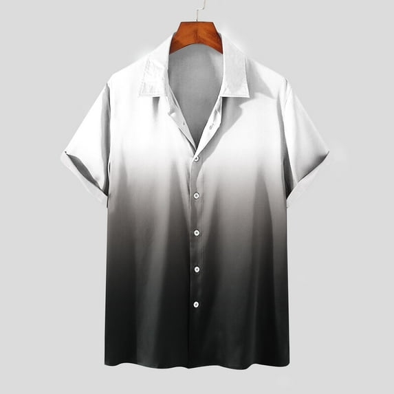 Njoeus Mens Undershirts Sports Shirts for Men Men's Big & Tall Beach Hawaiian Shirts Short Sleeve Button Up T-Shirt Relaxed Fitted Tops Blouses M-5Xl Short Sleeve Shirts for Men