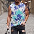 thumbnail image 1 of Njoeus Mens Undershirts Workout Tops Mens Floral Print Tank Top Summer Casual Novelty Gym Workout Bodybuilding Tank Tops Sleeveless Tees Hawaiian Beach Shirts M-4Xl Men's Tank Tops, 1 of 5