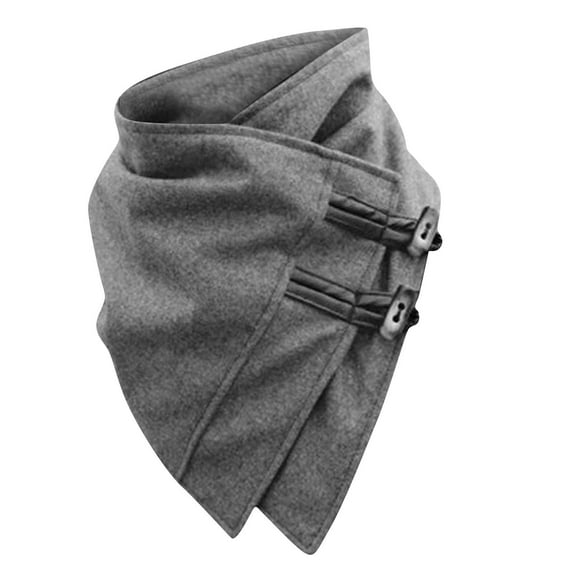 Njoeus Mens Warm Neck Gaiter Scarves with Buckle Soft Fleece Lined Blanket Scarf for Men Winter Outdoor Neck Wraps