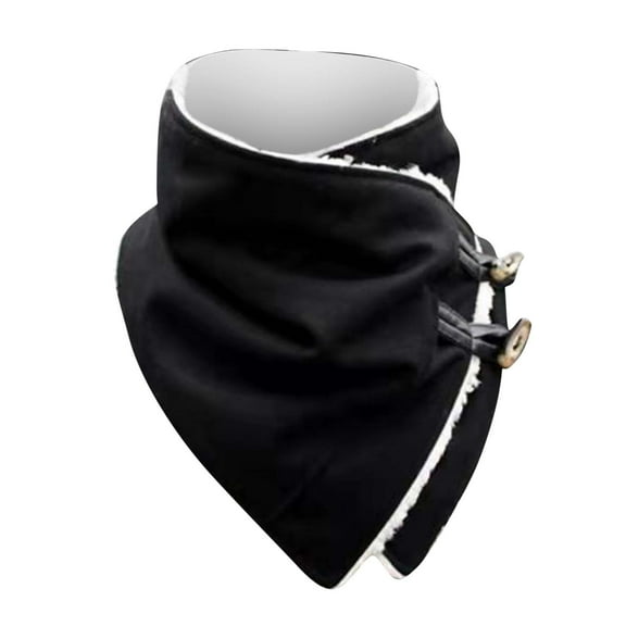 Njoeus Mens Warm Neck Gaiter Scarves with Buckle Soft Fleece Lined Blanket Scarf for Men Winter Outdoor Neck Wraps