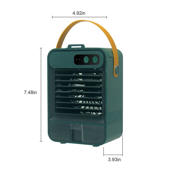 Njoeus Mini Fan USB Portable Small Charging Fan Desktop Silent Spray Cooled Air Conditioning Fan One Cooling Fan with Silent Mist Spray Offers Quiet and Effective Air Conditioning for Your Desk