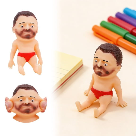 Njoeus Mini To-y Little Figure Soft Plastic Safe Portable Gift From Fidget to Fun One Squeeze Fits Pocket and Relieves Stress Weird appearance Brings happiness