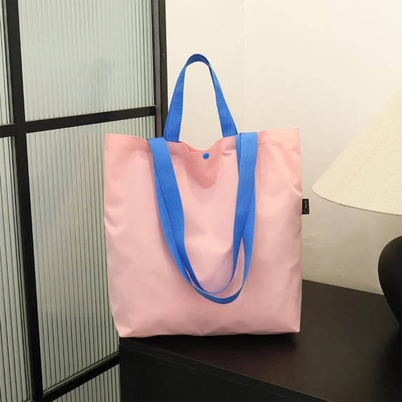 Njoeus Nylon Tote Bag Reusable Grocery Multipurpose for Work Commute School Brings Durable Lightweight Storage for Daily Shopping and Outdoor Activities