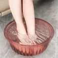 thumbnail image 1 of Njoeus Portable Foot Bath Basin – 12-Inch Foot Bath Tub, Deep Foot Soak Basin, Non-Slip, Pink, 1 of 6