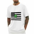 thumbnail image 1 of Njoeus Shirts for Men, Men's American Flag Patriotic T Shirt Men Short Sleeve 4Th Of July Tshirts Usa Flag Graphic Tees Shirt Mens Big & Tall Gym Tops 3X 4X 5X White Clearance, 1 of 3