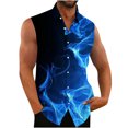 thumbnail image 1 of Njoeus Shirts For Men Mens Button Shirt Men'S Sleeveless Shirts Button Up Beach Hawaiian Shirt For Men Big&Tall Casual Tank Tops Summer Funny Printed T Shirts S-5Xl Tank Tops Men Summer Savings, 1 of 4