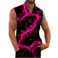 thumbnail image 1 of Njoeus Shirts For Men Workout Shirts For Men Men'S Sleeveless Hawaiian Shirt Cool Graphic Casual Button Up Beach T-Shirts Mens Big&Tall Party Top S-5Xl Workout Clothes For Men Summer Savings, 1 of 4