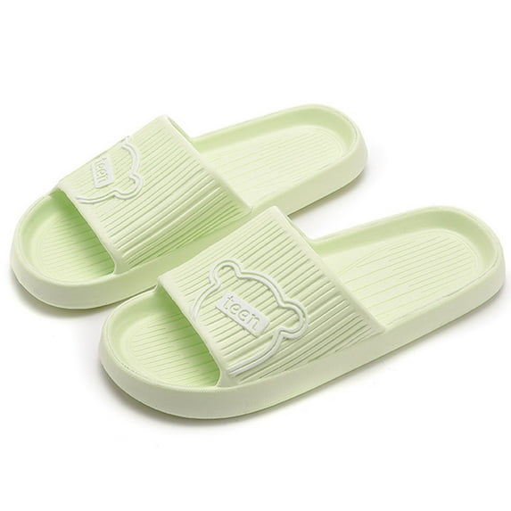 Njoeus Slippers Couple Slippers Open Toe Universal Slippers House Indoor Bathroom Slippers Cute Stroke Slippers