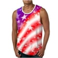 thumbnail image 1 of Njoeus Tank Tops Men's American Flag Print Graphic Tees - Shirts for Men Gym Workout Tanks Top - Beach Summer Sleeveless Fitness Shirts S-XXL, 1 of 4