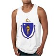 thumbnail image 1 of Njoeus Tank Tops Mens Summer Casual Gym Workout Tank Tops Novelty Print Graphic Tees for Men Big & Tall Sleeveless Beach Shirts S-4XL (Massachusetts), 1 of 4