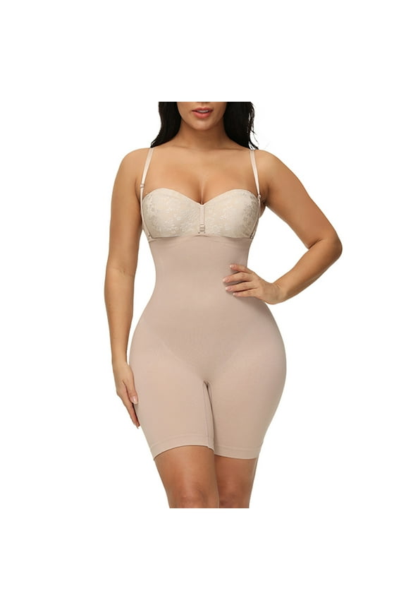 Tummy Control Shapewear Body Shaper For Women Tummy Control Ladies Seamless One-Piece Body Shaper Abdominal Lifter Hip Shaper Underwear Stretch Slimming Body Corset Tummy Control Bodysuit Fo