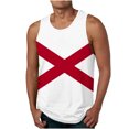 thumbnail image 1 of Njoeus USA State Flag Print Men's Tank Tops Summer Beach Sleeveless Cool Graphic Tees Shirts for Men Casual Gym Workout T-Shirt Athletic Muscle Tee Mens Shirts S-4XL (Alabama), 1 of 4