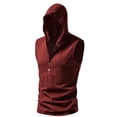 thumbnail image 1 of Njoeus White Blouse Mens Graphic T Shirts Hoodies for Men Casual Fashion Gym Workout Tank Top Cotton Button Sleeveless Hooded Vests Sport T-Shirt Summer Sweatshirts S-Xxl Graphic Tees, 1 of 4