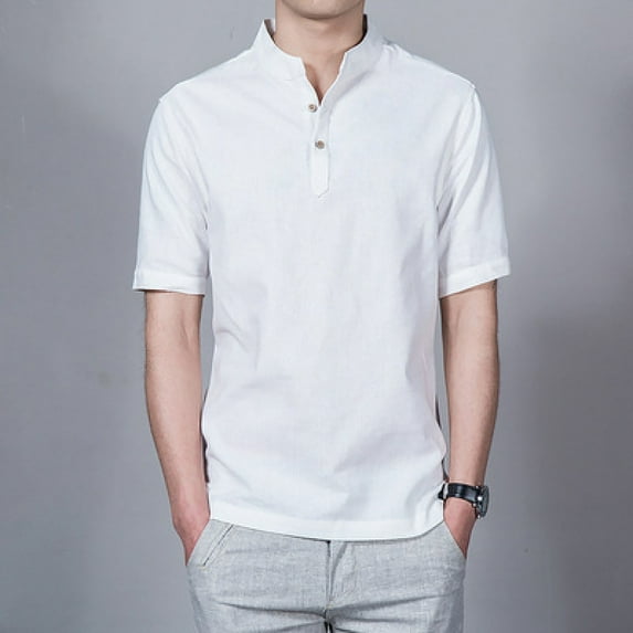 Njoeus White T Shirts for Men Short Sleeve Tops Men's Big & Tall Cotton Blended Dress Shirts Slim Comfort Breathable Short Sleeve T-Shirt Fashion Casual Tops M-5Xl Graphic Tees