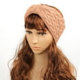 thumbnail image 1 of Njoeus Women Winter Headbands Ear Warmer Knit Soft Fleece Elastic Headband Chunky Turban Head Wrap Hairband, 1 of 5