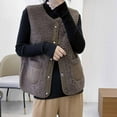 thumbnail image 1 of Njoeus Women's 2023 Winter Casual Sherpas Vests Sleeveless Fall Warm Vests Fleeces Jacket Button Up Lightweight Gilet with Pockets, 1 of 3