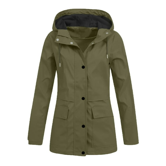 Njoeus Women's Casual Button Up Hoodies Tunic Sweatshirt Long Hoodie Jacket Coat with Pockets S-XXL