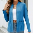 thumbnail image 1 of Njoeus Women's Casual Open Front Cardigan Blazer Long Sleeve Work Office Blazer Jacket Pockets Solid Fall Clothes for Women, 1 of 4