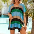 thumbnail image 1 of Njoeus Women's Color Block Bathing Suit Cover Up for Beach Pool Swimwear Crochet Dress Hollow Out Summer Cover Ups Beach Coverup, 1 of 7