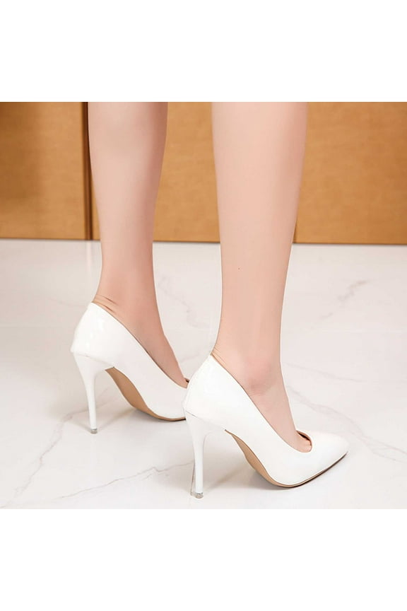 Women's High Heels Fashion Pumps Closed Pointed Toe Stiletto Heels Dress Closed Toe Classic Pumps Wedding Shoes