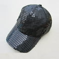 thumbnail image 1 of Njoeus Womens Glitter Sequin Baseball Cap - Casual Fits Trucker Hat, 1 of 4