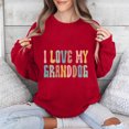 thumbnail image 1 of Njoeus Womens Long Sleeve Comfy T-Shirts Funny Letter Printed Graphic Shirts Casual Loose Crew Neck Pullover Sweatshirt for Women Girls Trendy Red XL, 1 of 6