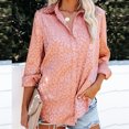 thumbnail image 1 of Njoeus Womens Shirts, Women's Casual Trendy Button Up Tee Shirts Long Sleeve T-Shirt Casual Office Work Blouse Tops, 1 of 8