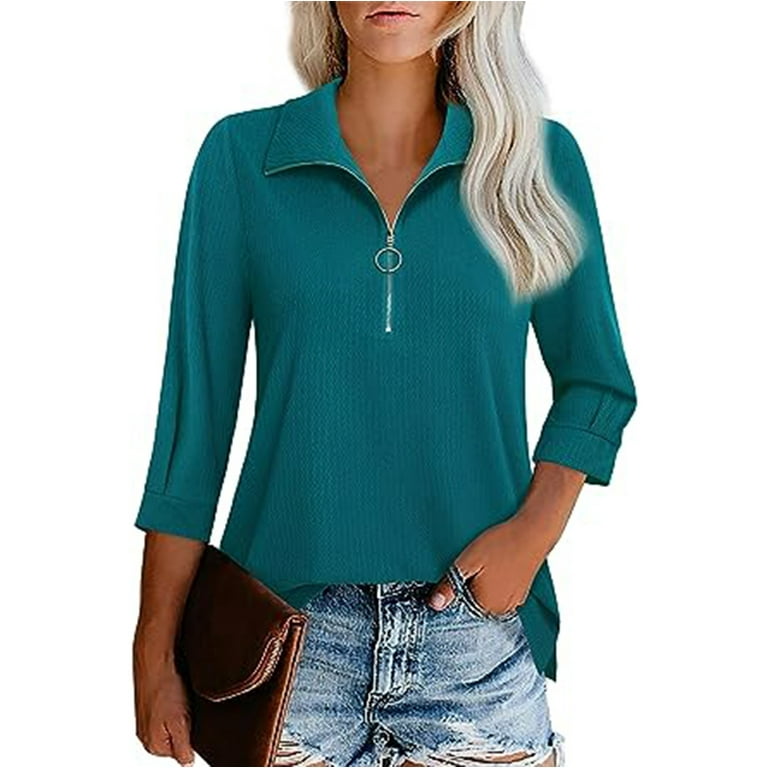 Zip front tops ladies hotsell