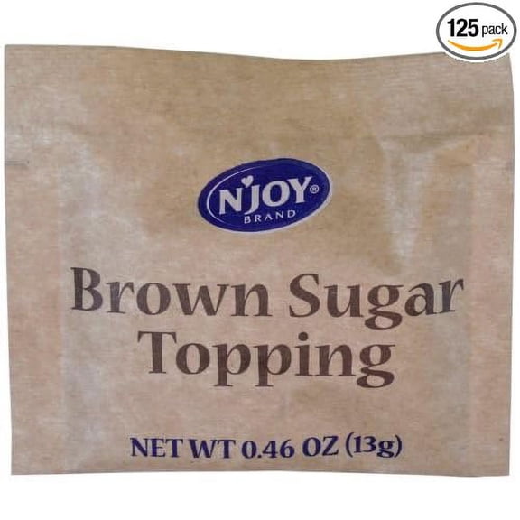 Njoy Brown Sugar Oatmeal Topping, 13 Gram -- 125 per case.